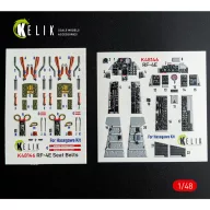   Kelik RF-4E - interior 3D decals for Hasegawa kit 1:48 (K48146)