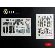   Kelik F-4E - interior 3D decals for Hasegawa kit 1:48 (K48148)