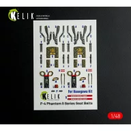   Kelik F-4E - interior 3D decals for Hasegawa kit 1:48 (K48148)