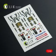   Kelik F-4E - interior 3D decals for Hasegawa kit 1:48 (K48148)
