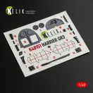Kelik HARRIER GR3 - interior 3D decals for Kinetic kit 1:48 (K48151)