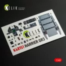 Kelik HARRIER GR3 - interior 3D decals for Kinetic kit 1:48 (K48151)
