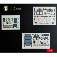   Kelik AV-8A HARRIER (Early) - interior 3D decals for Kinetic kit 1:48 (K48152)