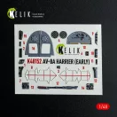 Kelik AV-8A HARRIER (Early) - interior 3D decals for Kinetic kit 1:48 (K48152)