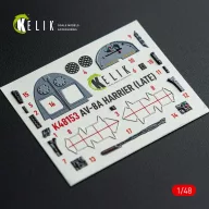   Kelik AV-8A HARRIER (Late) - interior 3D decals for Kinetic kit 1:48 (K48153)