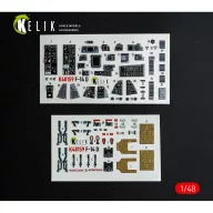 Kelik F-14D - interior 3D decals for GWH kit 1:48 (K48159)