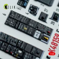 Kelik F-14D - interior 3D decals for GWH kit 1:48 (K48159)