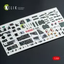 Kelik F-14A - interior 3D decals for Hasegawa kit 1:48 (K48160)