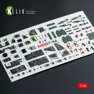   Kelik F-14A - interior 3D decals for Hasegawa kit 1:48 (K48160)
