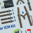 Kelik Hampden B.Mk.1 - interior 3D decals for ICM kit 1:48 (K48162)