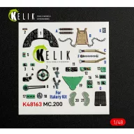   Kelik MC.200 - interior 3D decals for Italeri kit 1:48 (K48163)