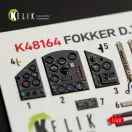 Kelik FOKKER D.XXI - interior 3D decals for Special Hobby kit 1:48 (K48164)