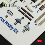   Kelik FOKKER D.XXI - interior 3D decals for Special Hobby kit 1:48 (K48164)