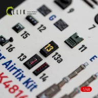   Kelik Spitfire TR.9 - interior 3D decals for Airfix 1:48 (K48166)