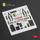Kelik MH-6J Little Bird - interior 3D decals for ICM kit 1:48 (K48168)