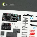 Kelik MH-6J Little Bird - interior 3D decals for ICM kit 1:48 (K48168)