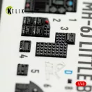 Kelik MH-6J Little Bird - interior 3D decals for ICM kit 1:48 (K48168)