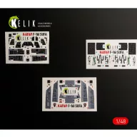   Kelik F-16I SUFA - interior 3D decals for GWH kit 1:48 (K48169)
