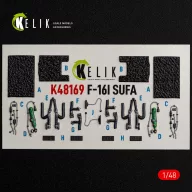   Kelik F-16I SUFA - interior 3D decals for GWH kit 1:48 (K48169)