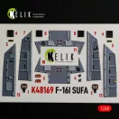 Kelik F-16I SUFA - interior 3D decals for GWH kit 1:48 (K48169)