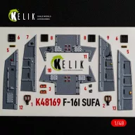   Kelik F-16I SUFA - interior 3D decals for GWH kit 1:48 (K48169)