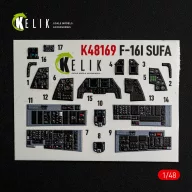   Kelik F-16I SUFA - interior 3D decals for GWH kit 1:48 (K48169)
