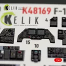 Kelik F-16I SUFA - interior 3D decals for GWH kit 1:48 (K48169)