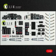   Kelik H-34A/UH-34D - interior 3D decals for Italeri kit 1:48 (K48172)