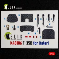 Kelik F-35B - interior 3D decals for Italeri 1:48 (K48186)
