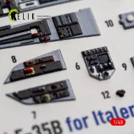 Kelik F-35B - interior 3D decals for Italeri 1:48 (K48186)