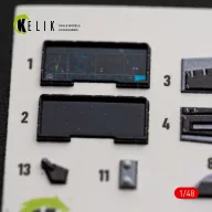 Kelik F-35B - interior 3D decals for Italeri 1:48 (K48186)