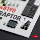 Kelik F-22 Raptor - interior 3D decals for Hasegawa 1:48 (K48190)