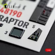   Kelik F-22 Raptor - interior 3D decals for Hasegawa 1:48 (K48190)