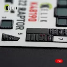 Kelik F-22 Raptor - interior 3D decals for Hasegawa 1:48 (K48190)