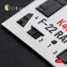 Kelik F-22 Raptor - interior 3D decals for Hasegawa 1:48 (K48190)