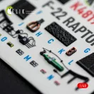 Kelik F-22 Raptor - interior 3D decals for Hasegawa 1:48 (K48190)