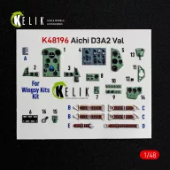   Kelik Aichi D3A2 Val - interior 3D decals for Wingsy Kits 1:48 (K48196)