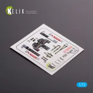   Kelik F-5E Tiger II early series interior 3D decals for Dream Model kit 1:72 (K72002)