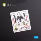 Kelik F-5E Tiger II early series interior 3D decals for Dream Model kit 1:72 (K72002)