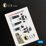   Kelik F-4J Phantom II interior 3D decals for FineMolds kit 1:72 (K72006)