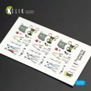 Kelik F-4J Phantom II interior 3D decals for FineMolds kit 1:72 (K72006)