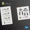 Kelik F-4E Phantom II interior 3D decals for FineMolds kit 1:72 (K72008)