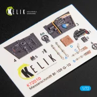   Kelik BF109-10G interior 3D decals for Fine Molds kit 1:72 (K72010)