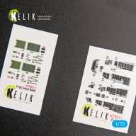   Kelik F-16D Fighting Falcon interior 3D decals for Kinetic kit 1:72 (K72011)