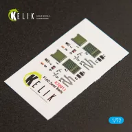   Kelik F-16D Fighting Falcon interior 3D decals for Kinetic kit 1:72 (K72011)
