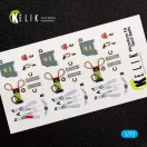 Kelik F-4D Phantom II interior 3D decals for FineMolds kit 1:72 (K72014)