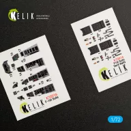   Kelik F-16I Sufa interior 3D decals for Kinetic kit 1:72 (K72016)