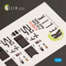 Kelik F-16I Sufa interior 3D decals for Kinetic kit 1:72 (K72016)