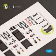   Kelik F-16I Sufa interior 3D decals for Kinetic kit 1:72 (K72016)