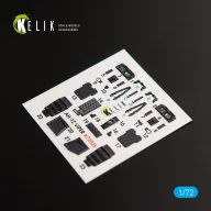   Kelik AH-1Z Viper interior 3D decals for Dream Model kit 1:72 (K72025)